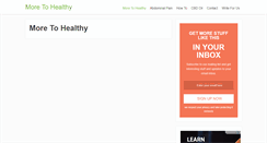 Desktop Screenshot of moretohealthy.com