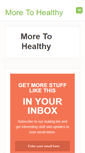 Mobile Screenshot of moretohealthy.com
